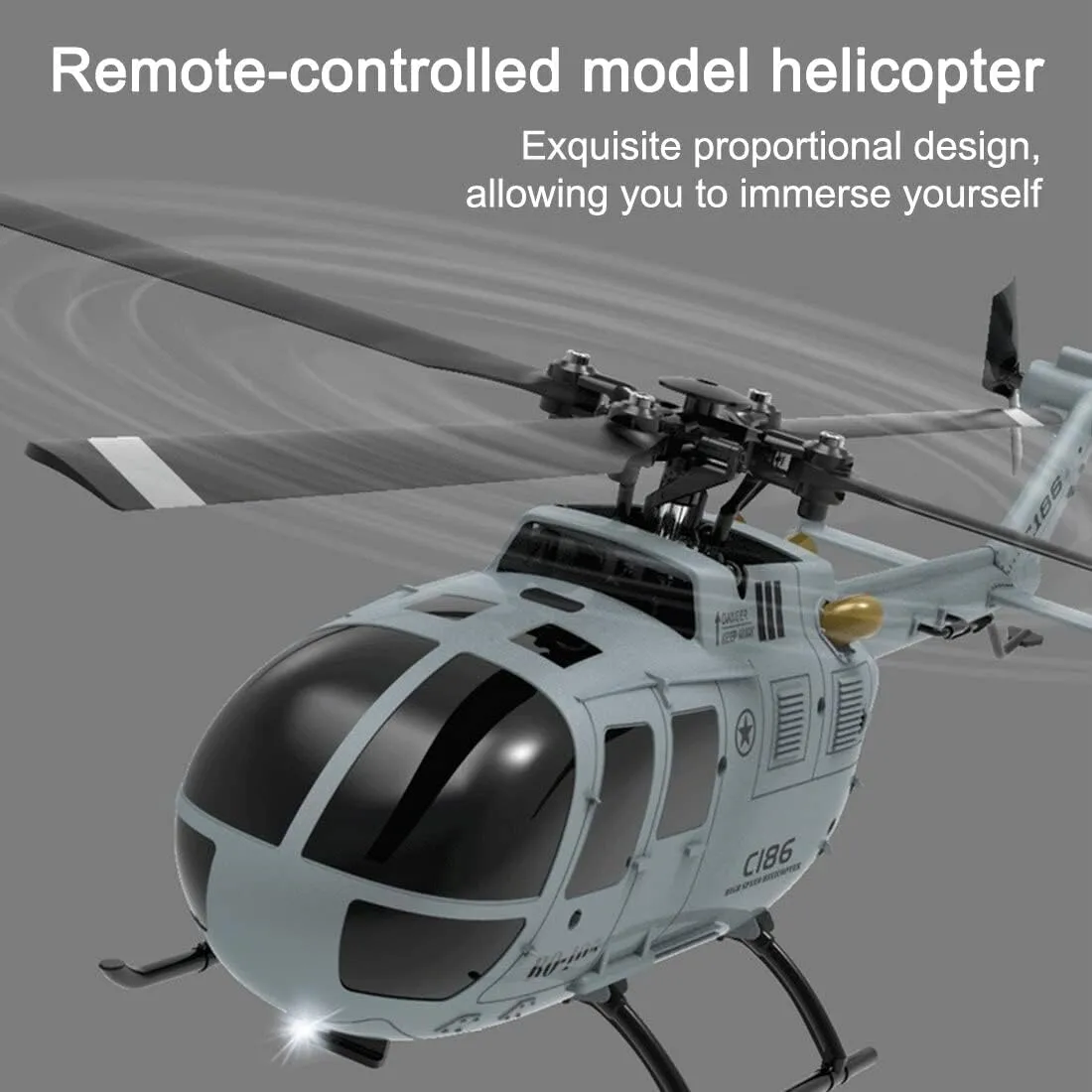 RC Helicopter Model, 2.4G RC 4CH BO105 Armed Helicopter Military Aircraft Model with USB Charger, Aircraft Model for KidsAdults (RTF/Orange), 23.5 x 7.1 x 8.1cm, 5ZB2603ZD4714VWXN