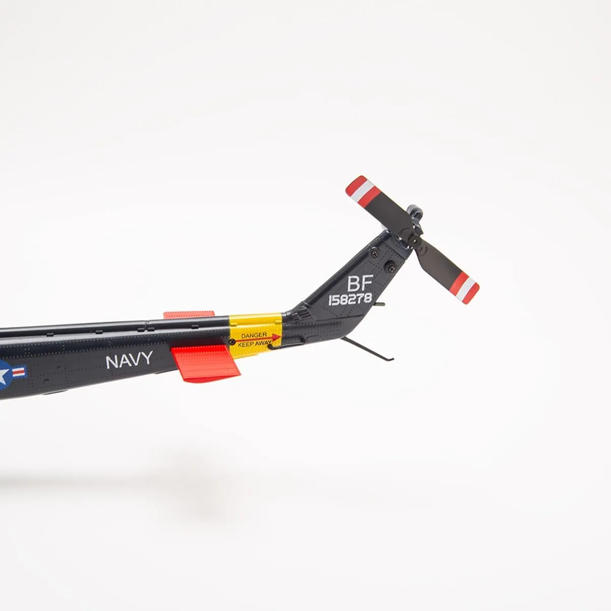 RC Helicopter Model, C032 1/48 Scale UH-1 Huey 2.4G 6CH Flybarless Brushless Motor Remote Control Helicopter Model with Altitude Hold and 6-Axis Gyroscope for Adults (RTF Version)