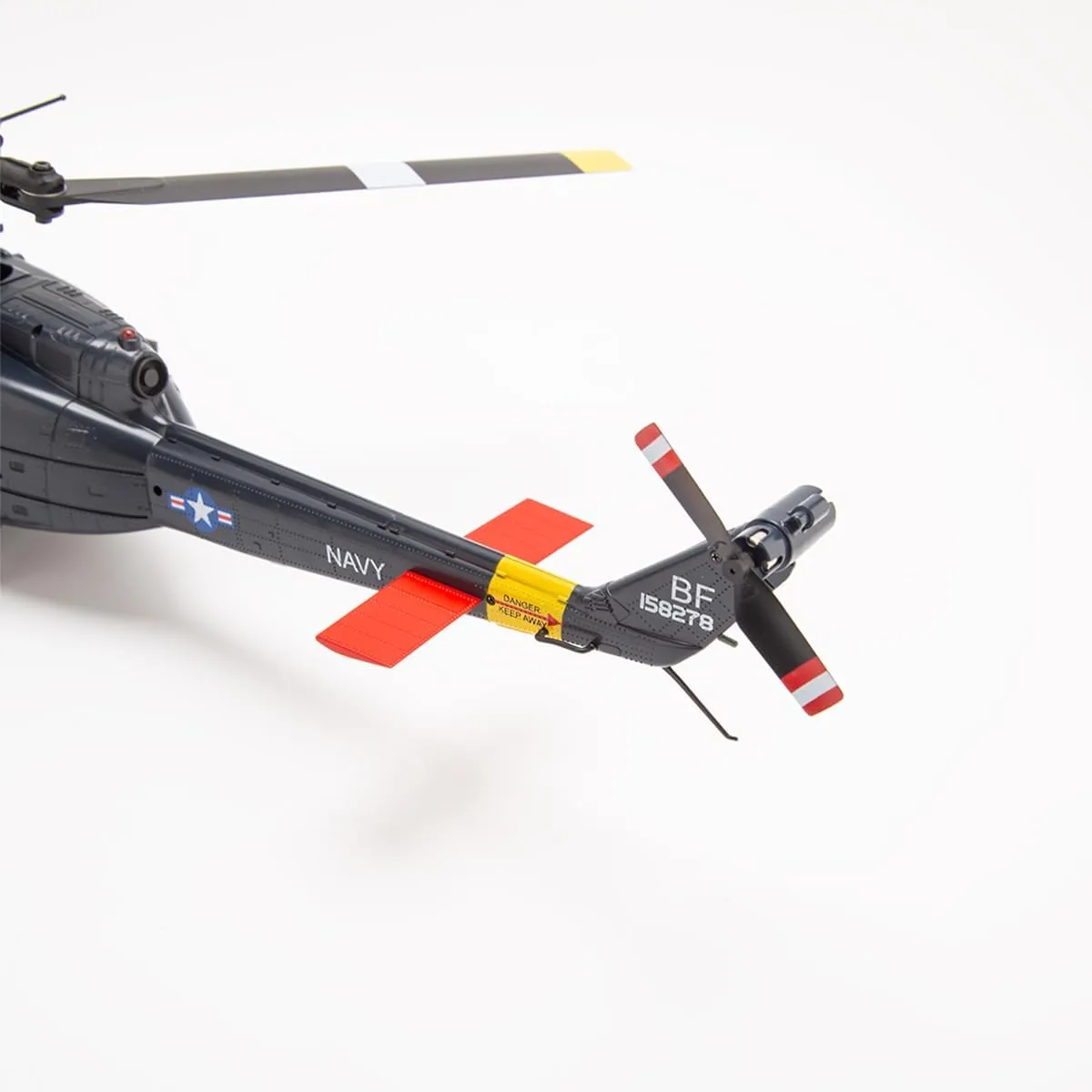 RC Helicopter Model, C032 1/48 Scale UH-1 Huey 2.4G 6CH Flybarless Brushless Motor Remote Control Helicopter Model with Altitude Hold and 6-Axis Gyroscope for Adults (RTF Version)