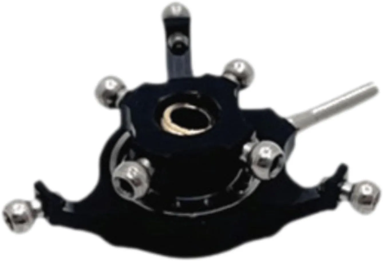 RC Helicopter Swashplate Replaces Upgrade Cross Plate for Wltoys K170 K124 RC Drone Fixed Wing Helicopter, Black