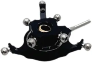 RC Helicopter Swashplate Replaces Upgrade Cross Plate for Wltoys K170 K124 RC Drone Fixed Wing Helicopter, Black