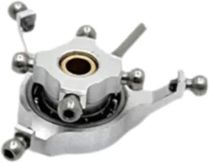 RC Helicopter Swashplate Upgrade Part Sturdy Lightweight Aircraft Spare Part Replaces for Wltoys K170 K124 RC Aircraft Toy, Argent