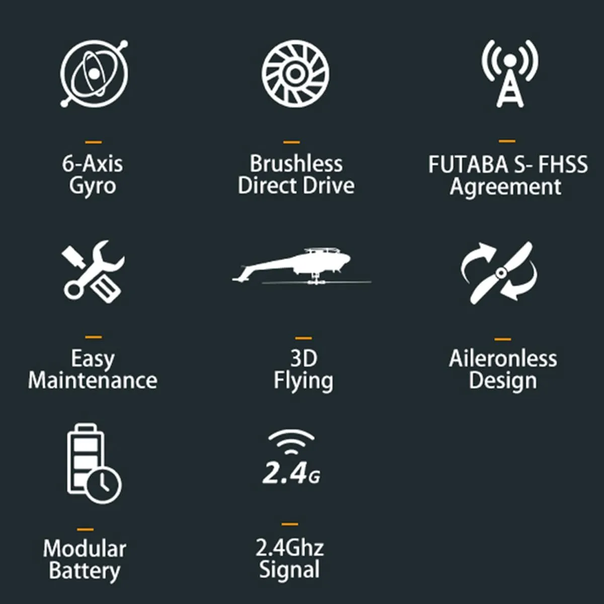RC Helicopters for Adults, F07-V 1/34 Scale UH-1 Huey 2.4G 6CH Brushless Direct-Drive Flybarless Manual Aerobatic Flight RC Helicopter Model (RTF Version/Mode1/Mode2)
