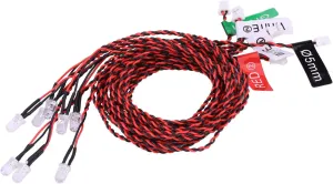 RC Lights,RC Flashing Lamp 8 LED Lighting System Kit Simulation Flashing Lights RC Lights RC Plane Lights LED Light RC Car LED Lighting Kit for RC Airplane Helicopter
