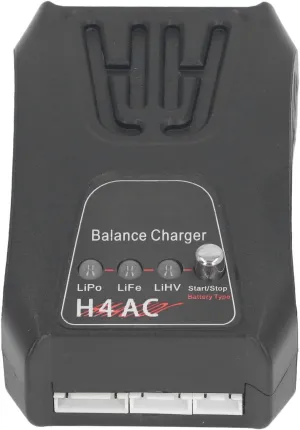 RC Lipo Battery Charger, Fast RC Lipo Battery Charger for 2s 3s 4s Lipo Battery with Balance, Lightweight for RC Car Drone Helicopter (US Plug)