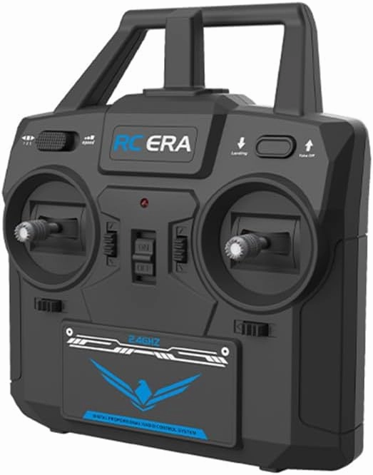 RC ERA C138 1/30 Scale 206 Helicopter for Adult, 2.4G 6CH RC Helicopter with Flybarless, No Aileron with Altitude Hold & Optical Flow (Red Black White/4 Battery)