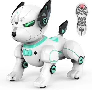 Remote Control Robot Dog Toy, RC Dog Programmable Smart Interactive Robotic Pets, RC Stunt Robot Toys Imitates Animals Music Dancing Handstand Push-up Follow Functions for Boys Girls Toy