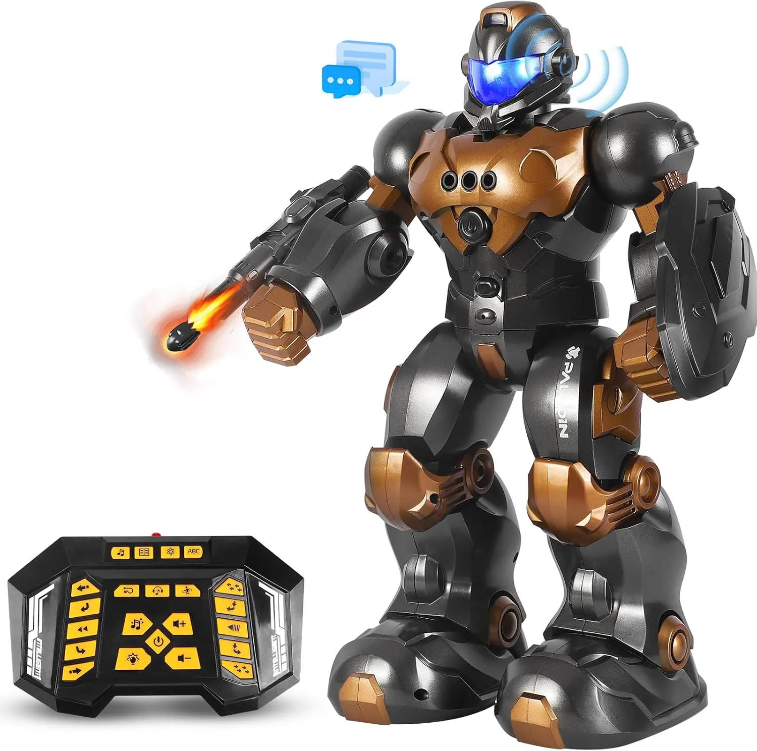 Remote Voice Control Robot Toys for Kids, Intelligent Programmable Robot Gifts, Popular Science Story Toys, Gesture Sensing