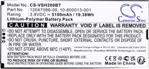 Replacement Battery for Vivint Smart Hub Control Panel,VS-SH2000-C00,12047088-00,10-600013-001(5100mAh / 19.38Wh)
