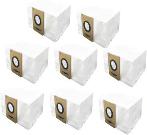 Replacement Dust Bags for iHome AutoVac Nova/Halo/Self Empty, AIRROBO T10  Ultenic T10, Laresar L6 Pro, Neabot NOMO N2, Honiture Q6 Pro, Coredy L900X Vacuum Accessories (8 Pack)