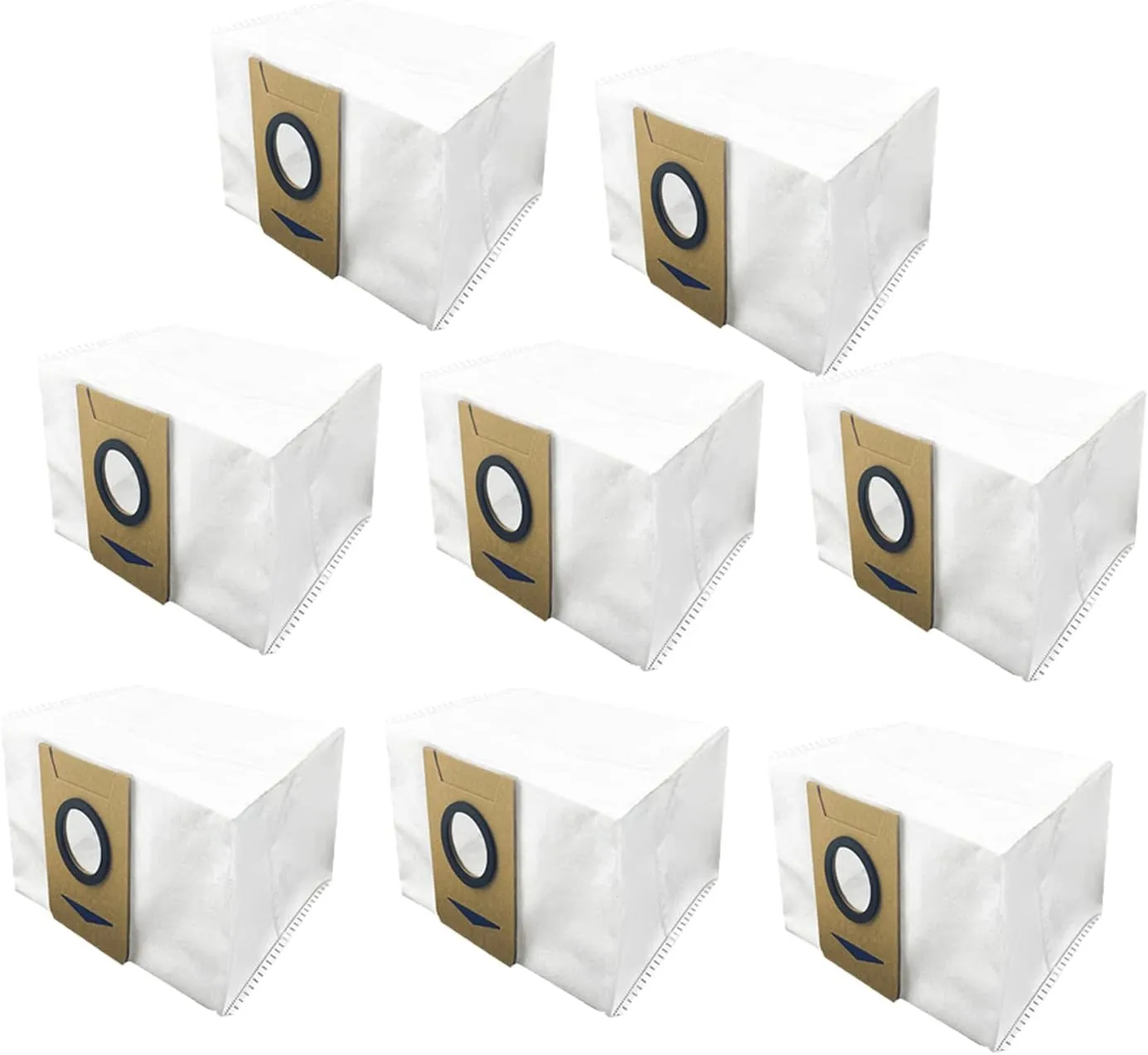 Replacement Dust Bags for iHome AutoVac Nova/Halo/Self Empty, AIRROBO T10  Ultenic T10, Laresar L6 Pro, Neabot NOMO N2, Honiture Q6 Pro, Coredy L900X Vacuum Accessories (8 Pack)