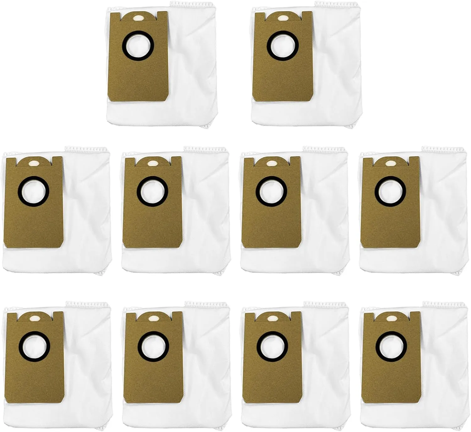 Replacement Dust Bags for Kyvol S31/ Uoni V980 Plus/Neabot N2, for Proscenic M7 Pro/ M8 Por Max Robot Vacuum Include 10 Pack Vacuum Bags