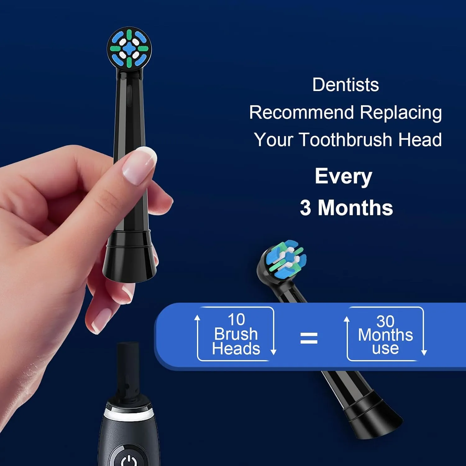 Replacement Heads Compatible with Oral B iO, IO Replacement Toothbrush Heads Compatible with Oral-B iO Series 2 3 4 5 6 7 8 9 10 Handle, Medium Hardness