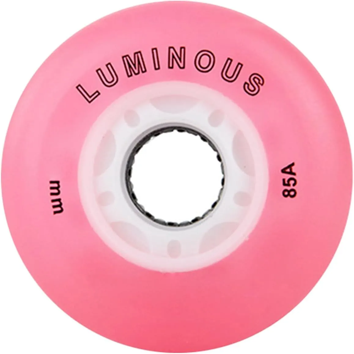 Replacement Light Up Inline Skate Wheels 72mm 76mm 80mm PU Skating Roller Wheels 8 Pack Set 85A Hardness with Flashing