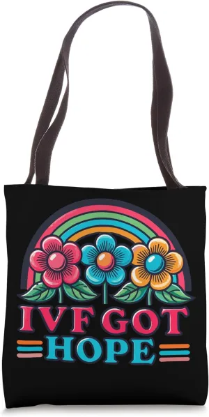 Retro IVF Got Hope Inspiration IVF Mom Fertility Surrogate Tote Bag