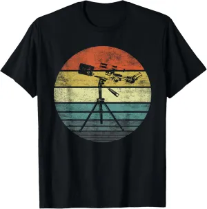 Retro Telescope Funny Astronomy Sky-Watchers Astronomer Gift T-Shirt