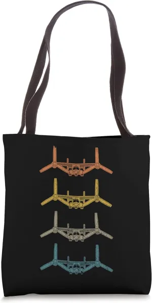 Retro V-22 Osprey Helicopter Schematic Vintage V22 Osprey Tote Bag