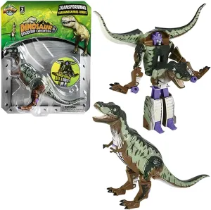 Rhode Island Novelty Safari Discovery Expedition Transforming Tyrannosaurus T-Rex to Robot Toy ~ 5" Action Figure ~ Great Gift for Boys and Girls!