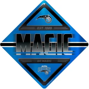 Rico Industries NBA Basketball Metal Sign 16.5" x 16.5" Home Décor - Bedroom - Office - Man Cave