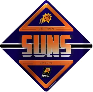 Rico Industries NBA Basketball Metal Sign 16.5" x 16.5" Home Décor - Bedroom - Office - Man Cave