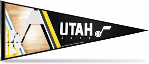 Rico Industries NBA Basketball Primary 12" x 30" Felt Wall Décor Pennant - Great for Home/Bed Room/Man Cave Décor
