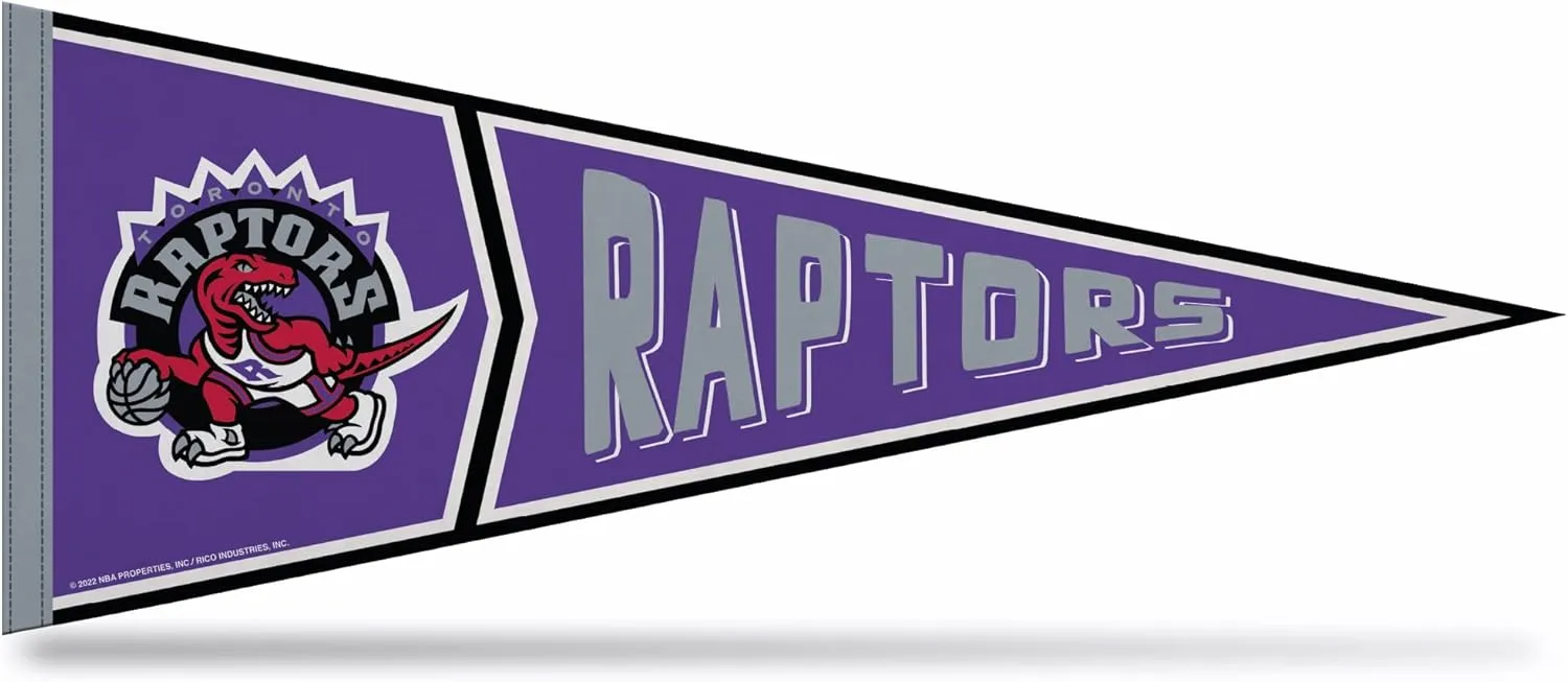 Rico Industries NBA Basketball Retro 12" x 30" Felt Wall Décor Pennant - Great for Home/Bed Room/Man Cave Décor