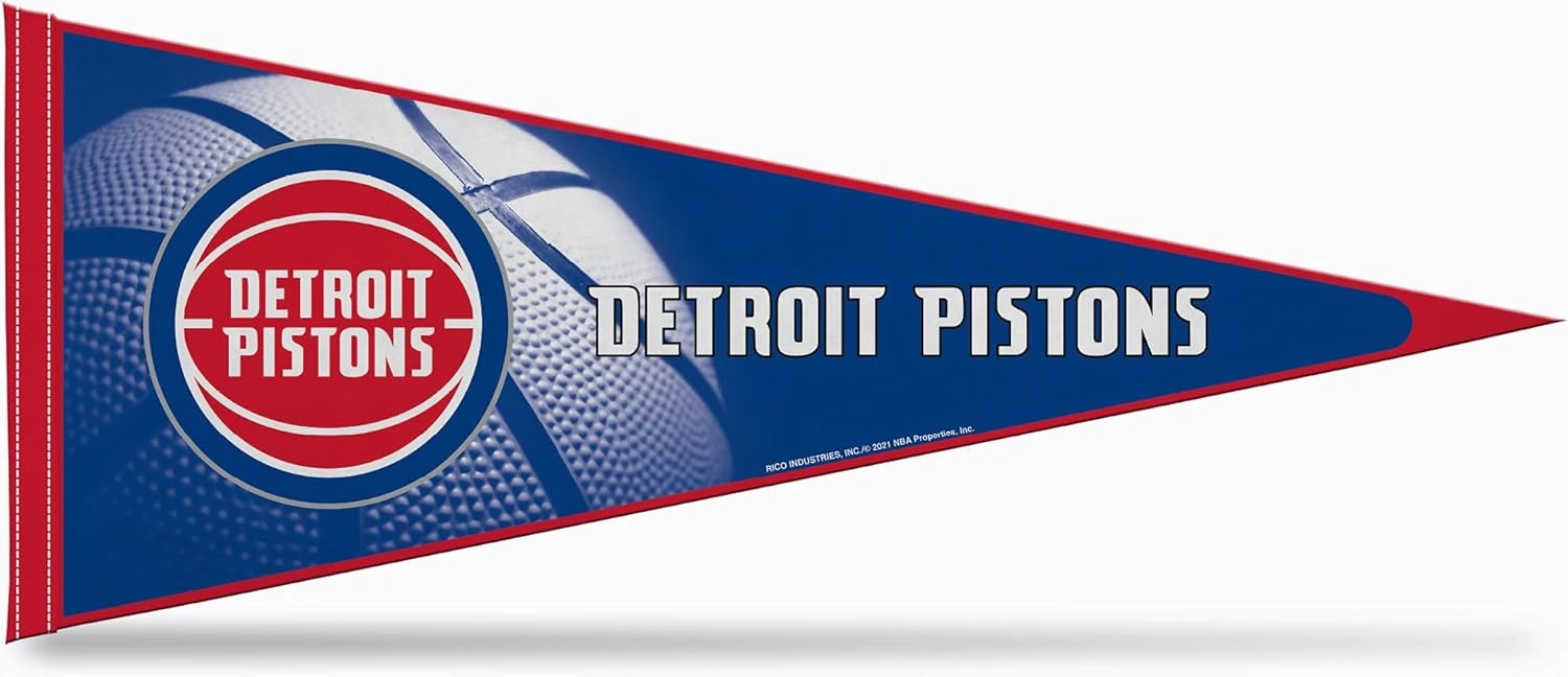 Rico Industries NBA Basketball Primary 12" x 30" Felt Wall Décor Pennant - Great for Home/Bed Room/Man Cave Décor