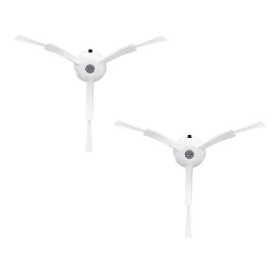 roborock Side Brushes Replacement (2 Pieces) for S8 Pro Ultra, S7 Max Ultra, Q Revo, Series of S7 MaxV/S7/Q7Max/Q8 Max/S8/Q7/Q5/S6/S5/S4/E5/E4/E3/E2 Robot Vacuum Cleaner, White