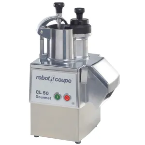Robot Coupe CL50GOURMET NODISC Single-Speed Cutter Mixer Continuous Feed Commercial Food Processor with Side Discharge, 120v (Discs NOT Included)