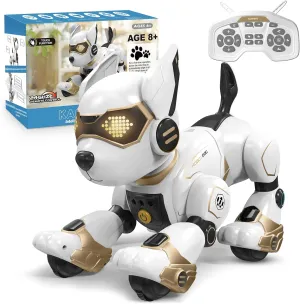 Robot Dog for Kids, Remote Control dog and Touch Voice Interactive dog, Programmable Dog Robot with lmitation Show, Sing Dance Electronic Pet, Smart Gesture Sensing Robot Puppy Gift for Boys Girls
