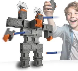 Robot Pack - Buildable & Destroyable Targets for Nerf Guns - for Kids Aged 6  - Extreme Target Game & Challenge - Fun Shooting Practice Accessories for Dart Ball Gel Ammo