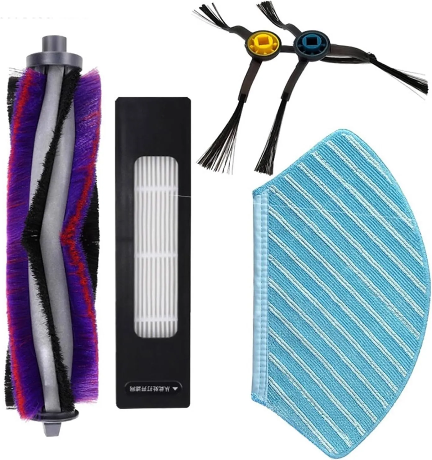 Robot Vacuum Cleaner Replacement Brush HEPA Filter Rags，Consumables for Midea, M7 M7 Pro Accessories Spare Parts(2 PCS Filter)