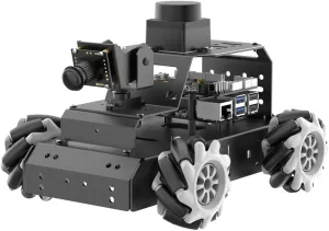 ROS2 Robot Car for Raspberry Pi 5 Programmable AI Vision Smart Robot Kit 360° Omnidirectional Movement Chassis, Lidar SLAM Mapping Navigation Path Planning Autonomous Driving, MentorPi M1 Without RPi