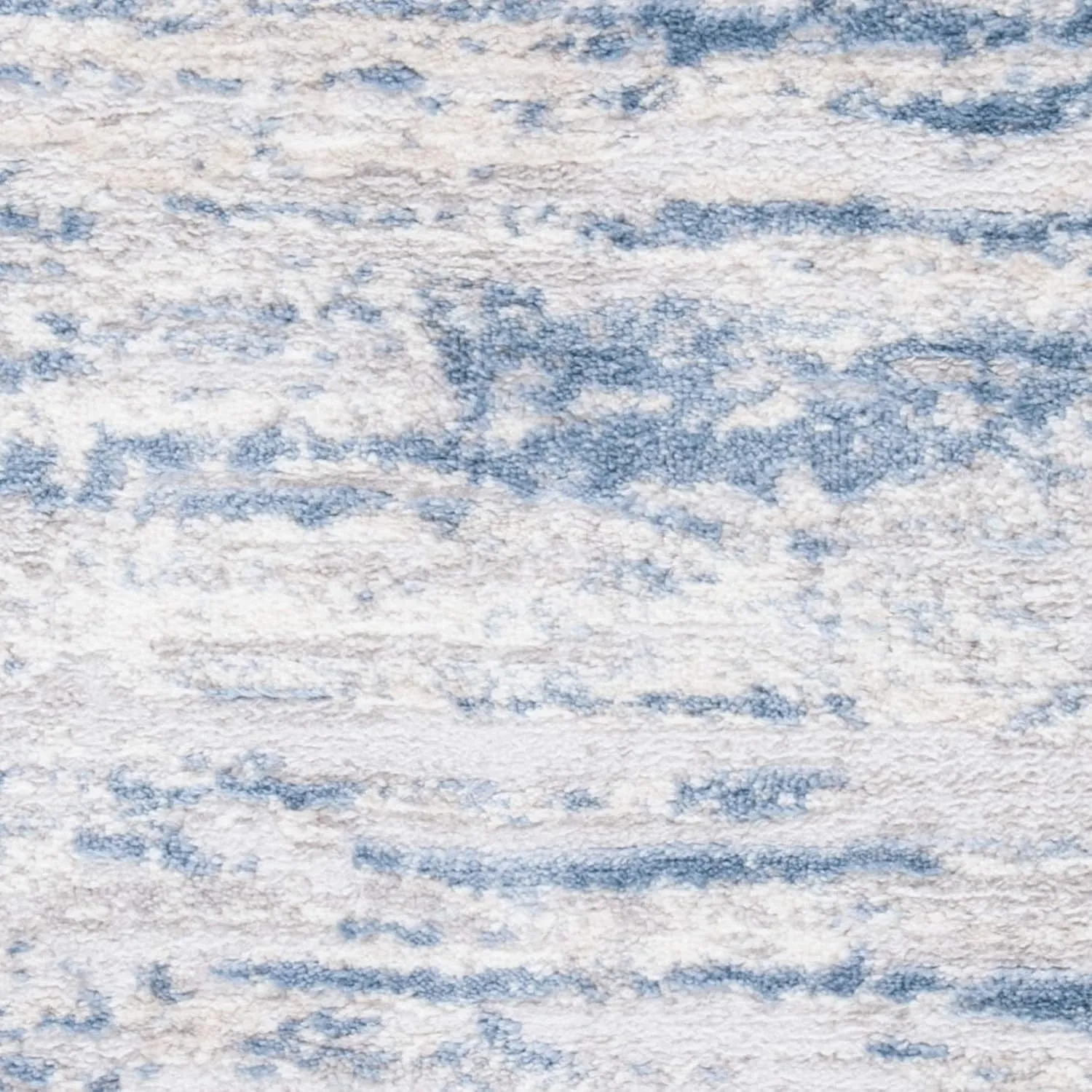 SAFAVIEH Amelia Collection Accent Rug - 2'2" x 4', Ivory & Blue, Modern Abstract Design, Non-Shedding & Easy Care, Ideal for High Traffic Areas in Entryway, Living Room, Bedroom (ALA768A)