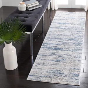 SAFAVIEH Amelia Collection Accent Rug - 2'2" x 4', Ivory & Blue, Modern Abstract Design, Non-Shedding & Easy Care, Ideal for High Traffic Areas in Entryway, Living Room, Bedroom (ALA768A)