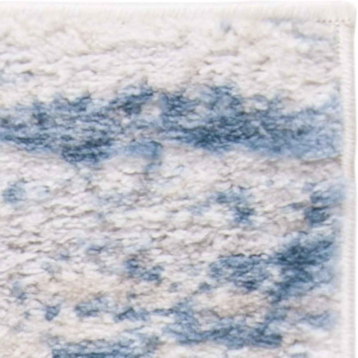 SAFAVIEH Amelia Collection Accent Rug - 2'2" x 4', Ivory & Blue, Modern Abstract Design, Non-Shedding & Easy Care, Ideal for High Traffic Areas in Entryway, Living Room, Bedroom (ALA768A)