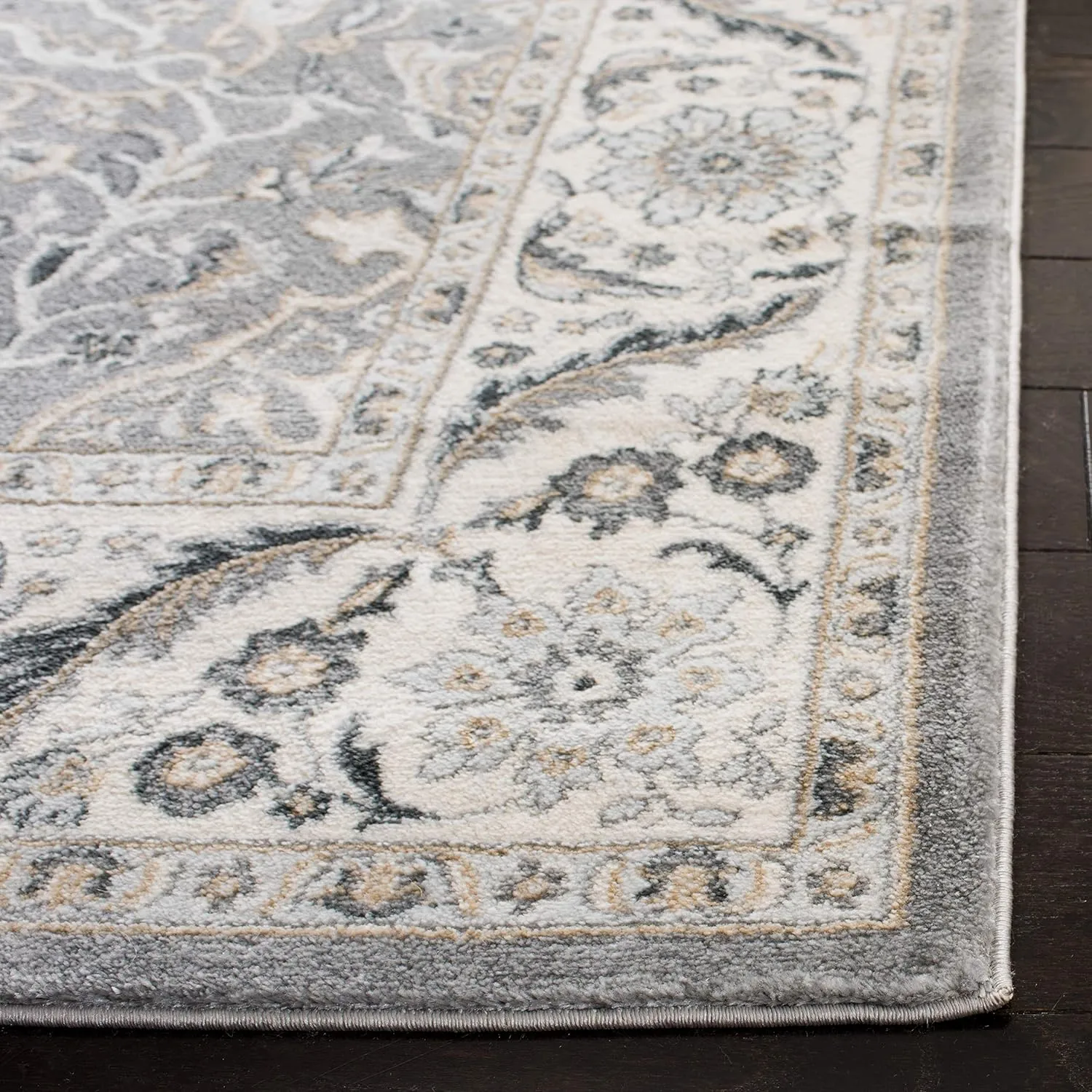 SAFAVIEH Area Rug 8x10 - Isabella Collection - Large - Grey & Dark Grey, Oriental Design, Non-Shedding & Easy Cleaning, Ideal for Living Room, Bedroom, Office, Dining Space (ISA912H)