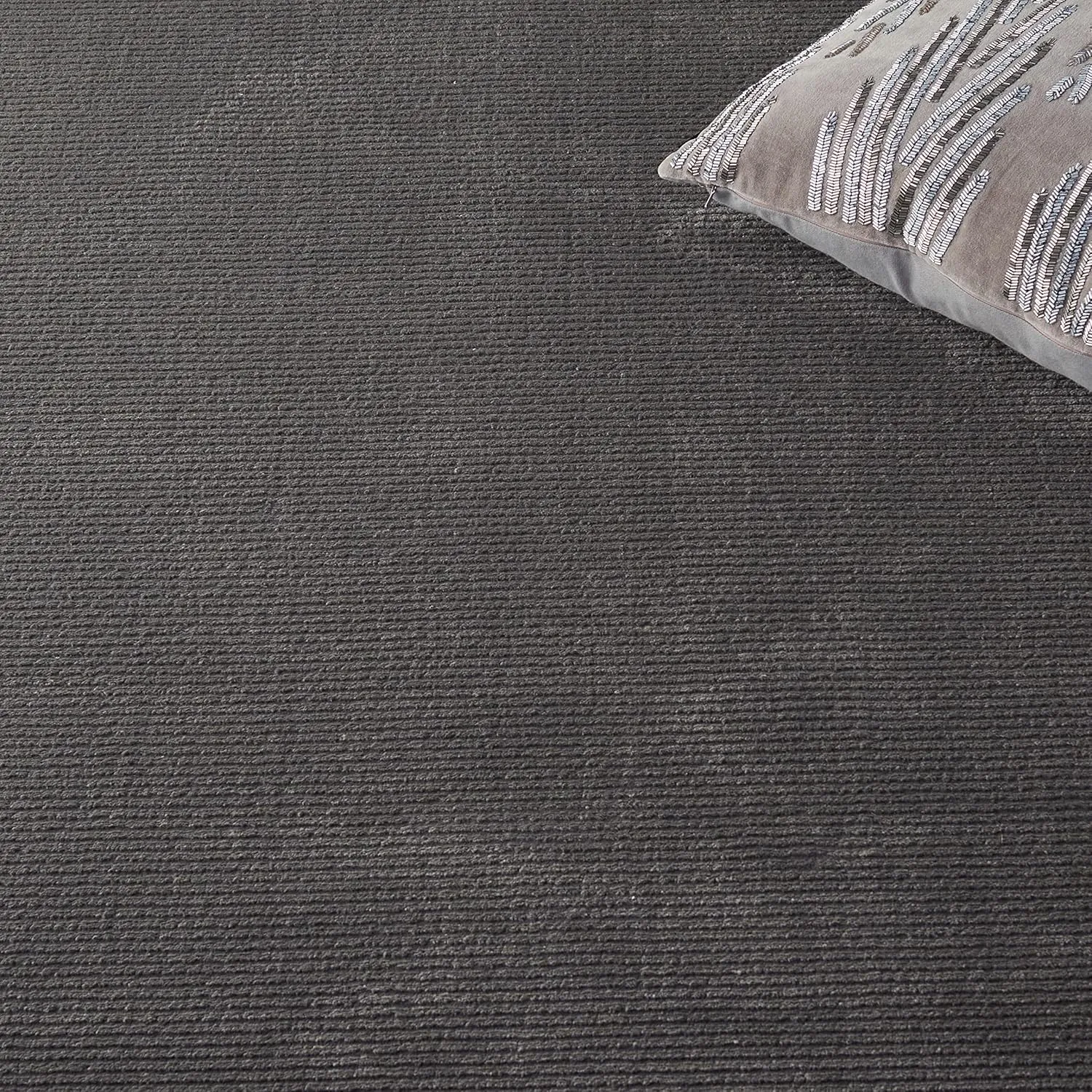 SAFAVIEH Area Rug 8x10 - Revive Collection - Large - Charcoal, Solid Pattern, Non-Shedding & Easy Cleaning, Ideal for Living Room, Bedroom, Office, Dining Space (REV102H)