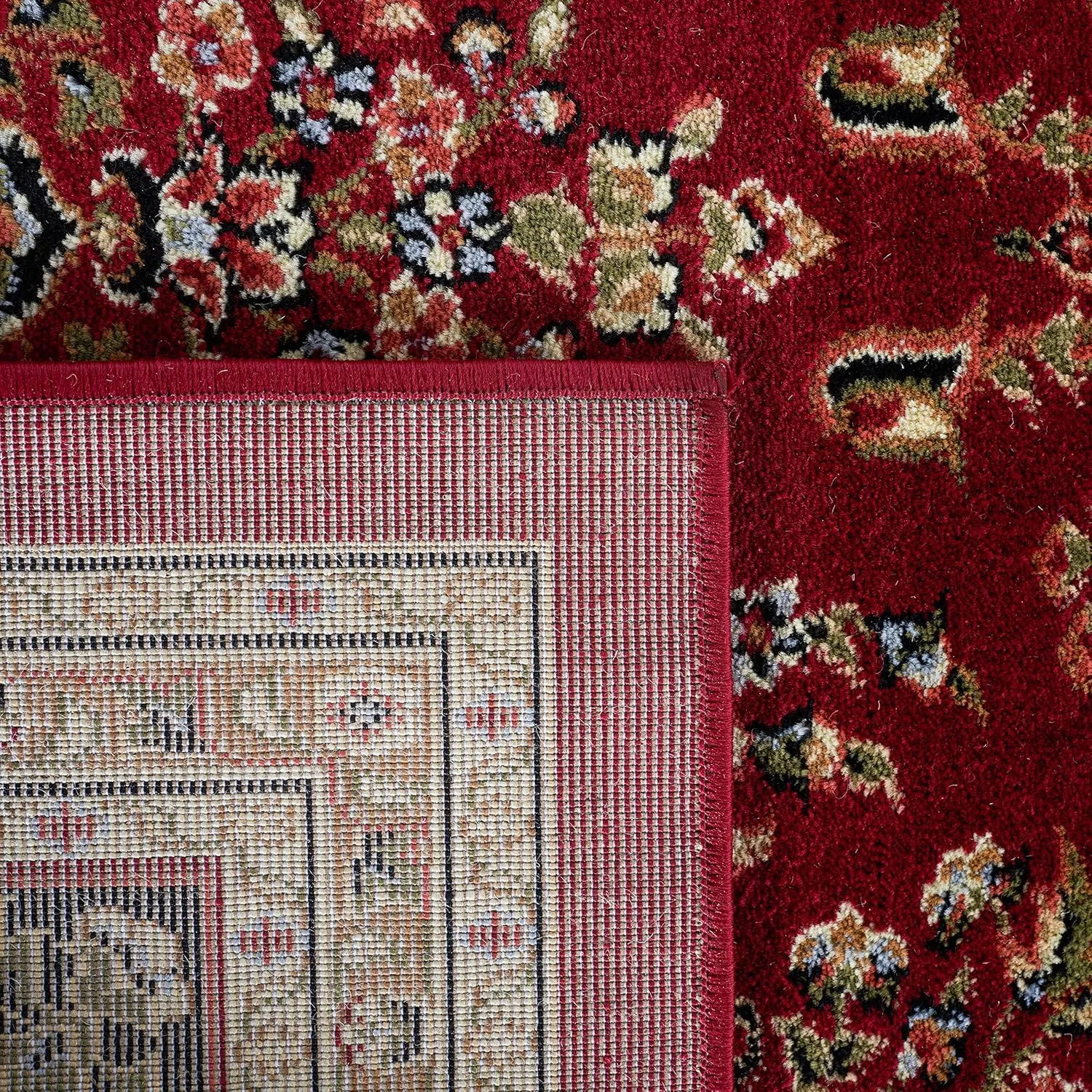 SAFAVIEH Lyndhurst Collection Accent Rug - 2'3" x 4', Red & Black, Traditional Oriental Design, Non-Shedding & Easy Care, Ideal for High Traffic Areas in Entryway, Living Room, Bedroom (LNH331B)