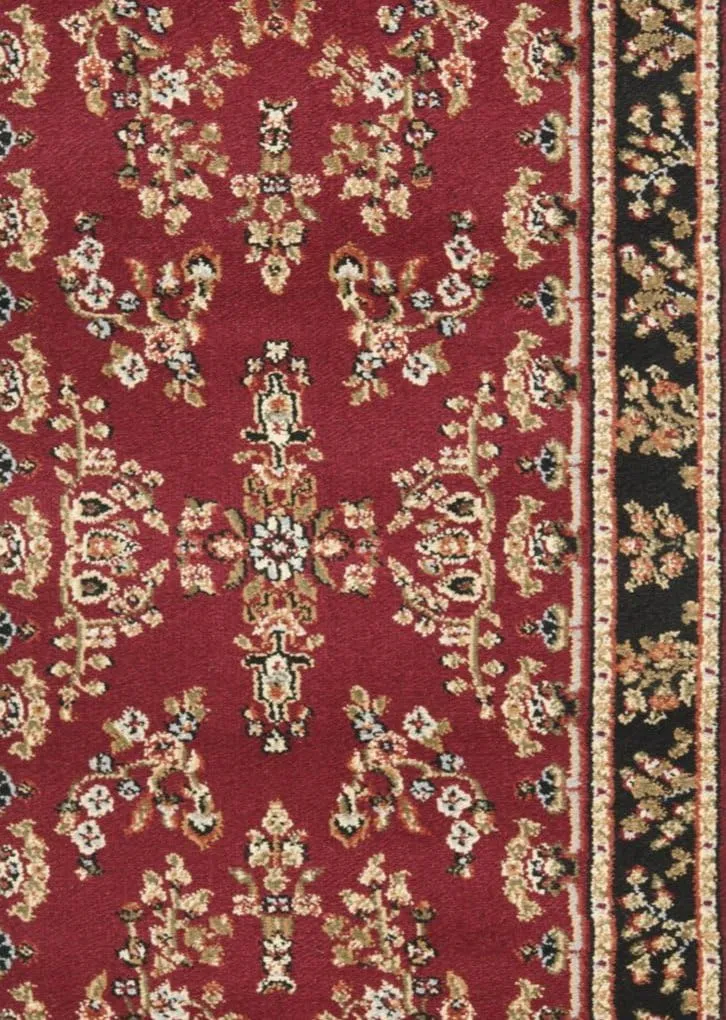 SAFAVIEH Lyndhurst Collection Accent Rug - 2'3" x 4', Red & Black, Traditional Oriental Design, Non-Shedding & Easy Care, Ideal for High Traffic Areas in Entryway, Living Room, Bedroom (LNH331B)