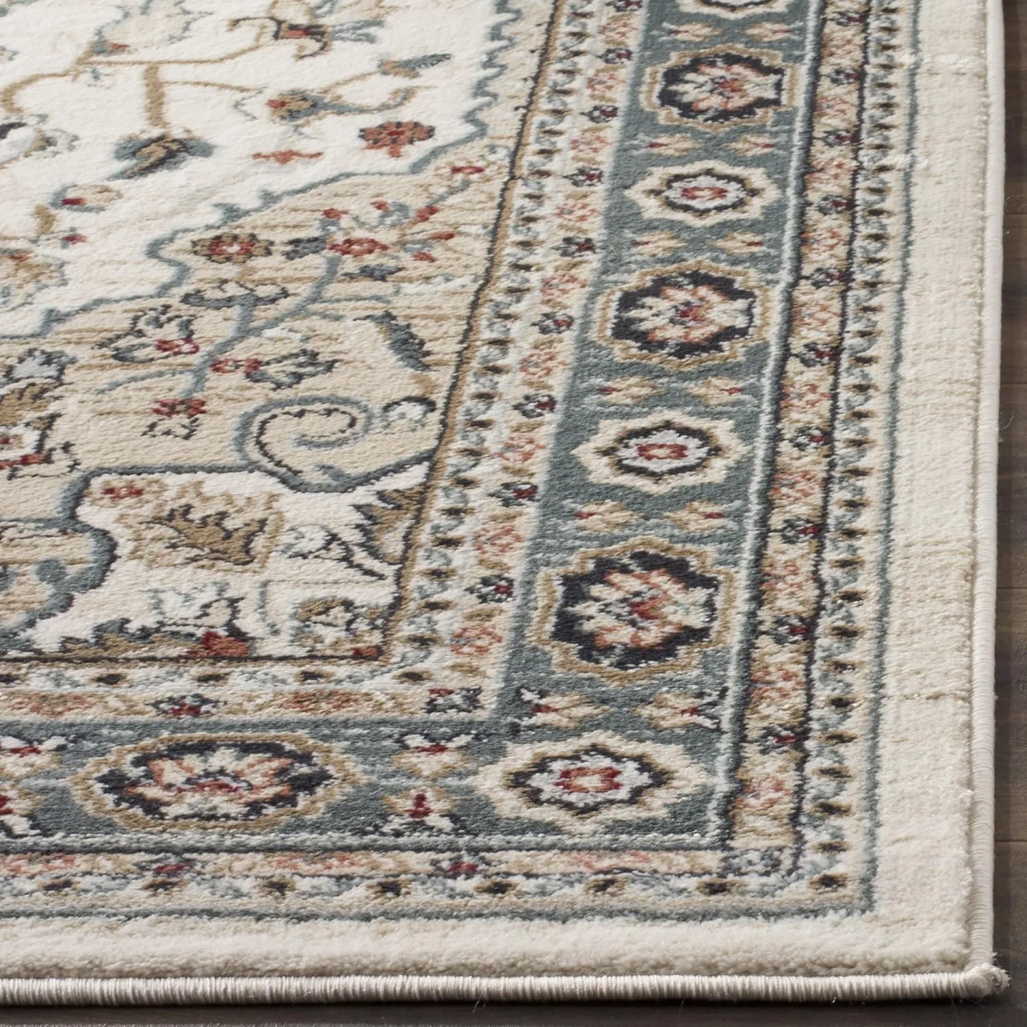 SAFAVIEH Lyndhurst Collection Area Rug - 9' x 12', Cream & Beige, Traditional Oriental Design, Non-Shedding & Easy Care, Ideal for High Traffic Areas in Living Room, Bedroom (LNH338B)