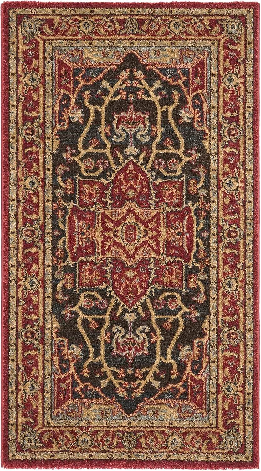 SAFAVIEH Mahal Collection Accent Rug - 2'2" x 4', Red & Red, Traditional Oriental Design, Non-Shedding & Easy Care, Ideal for High Traffic Areas in Entryway, Living Room, Bedroom (MAH625D)