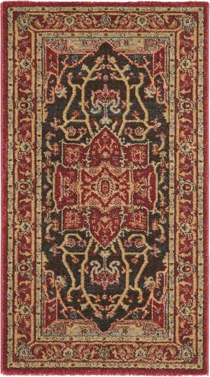 SAFAVIEH Mahal Collection Accent Rug - 2'2" x 4', Red & Red, Traditional Oriental Design, Non-Shedding & Easy Care, Ideal for High Traffic Areas in Entryway, Living Room, Bedroom (MAH625D)