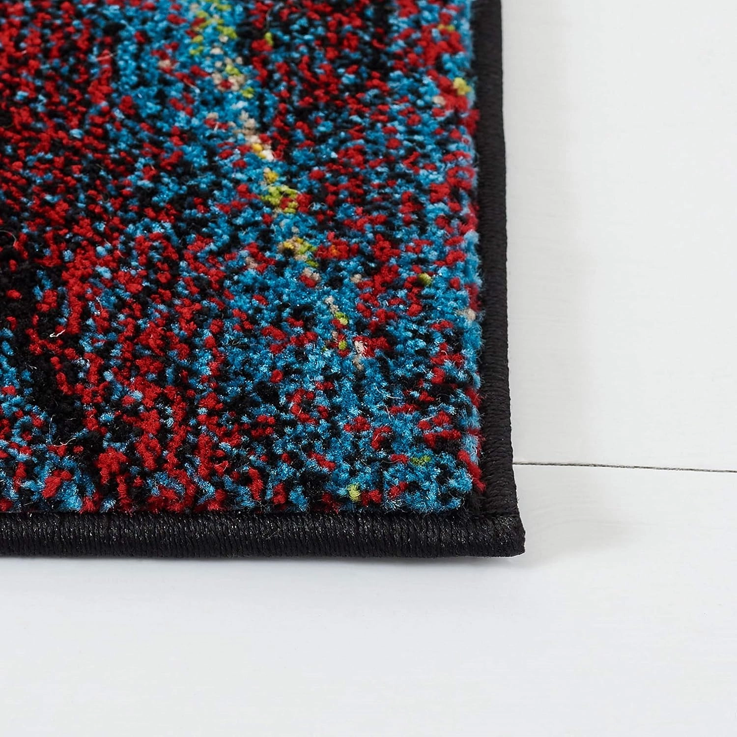 SAFAVIEH Glacier Collection 2'3" x 4' Red/Green GLA126Q Modern Abstract Non-Shedding Living Room Bedroom Accent Rug