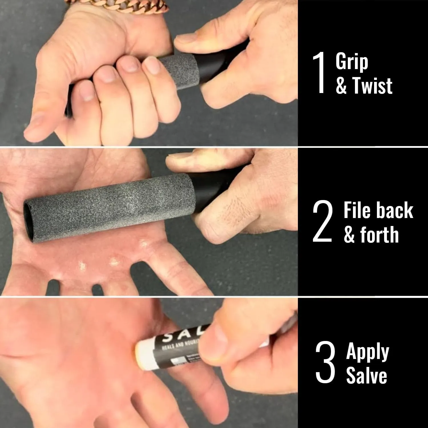 SandBar Original Callus File - Callus Remover for Hands and Fingers - Don't Remove Hard Skin with Shavers Or Pumice Stones - Maintain Your Grip - for Gym Enthusiasts, Climbers, Gymnasts & WOD Junkies
