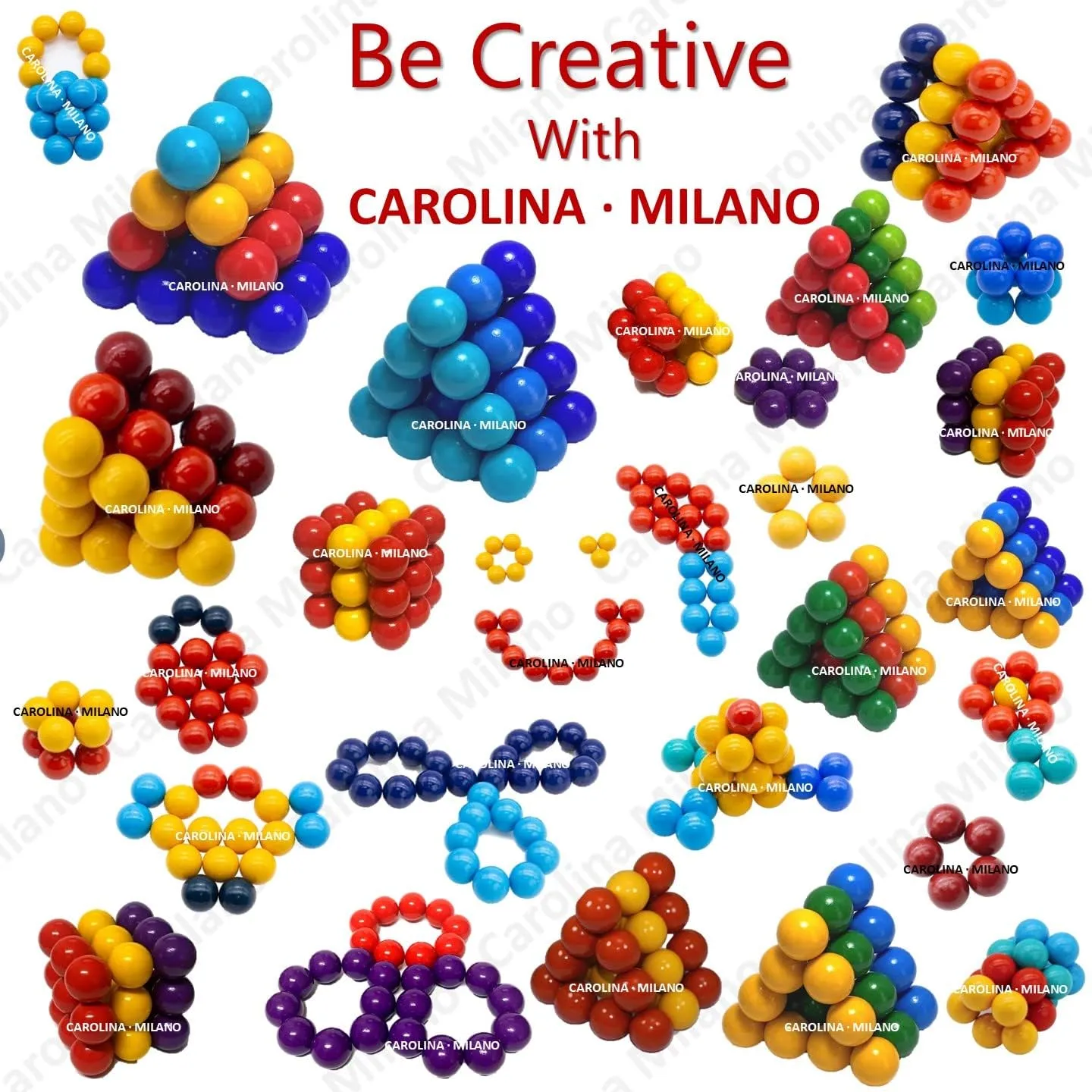 Science Kit Toys 27 PCS Colorful Magnets Building Blocks, Large Hematite Magnetic Stones, Stress Relief Autism, Home Office Kids Adults Intelligence Development Educational Birthday Party