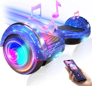 Scooter 7.5MPH Top Speed 8.5 Mile Range Flash Wheel for Kids,Teenagers, Adults,Blue