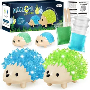 sdaymol Crystal Growing Kit for Kids - 2 Colors Hedgehog to Grow Fast in (24H),Science Experiments Learning & Educational Toys,Science Kits for Kids Age 8-12 STEM Project Gifts for Boys & Girls 6 
