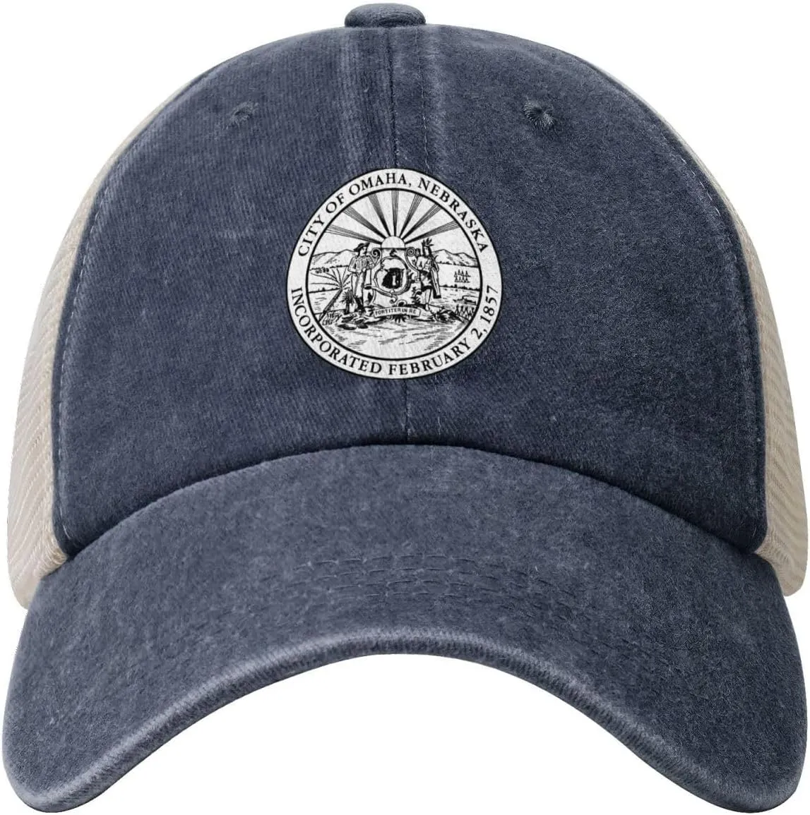 Seal of Omaha, Nebraska Baseball Cap for Men Women Golf Dad Hat Adjustable Black Ball Cap