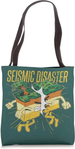 Seismic Disaster | Tectonic Plates | Funny Science Teacher Tote Bag